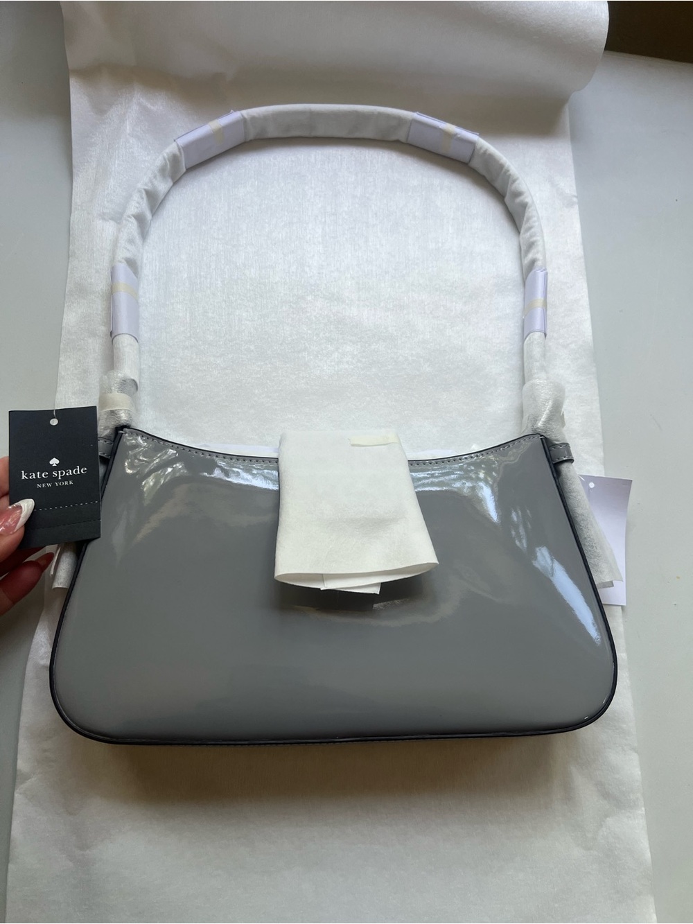 Kate Spade Reegan Patent Fabric Small Shoulder Bag - Picture 5 of 10